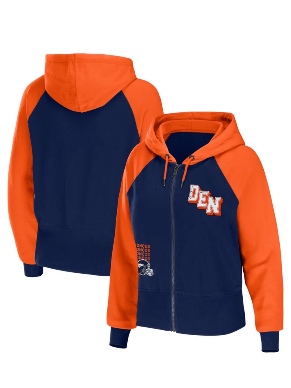 NWT Women’s Denver Broncos Hoodie, WEAR by Erin Andrew’s, MSRP $79.99
